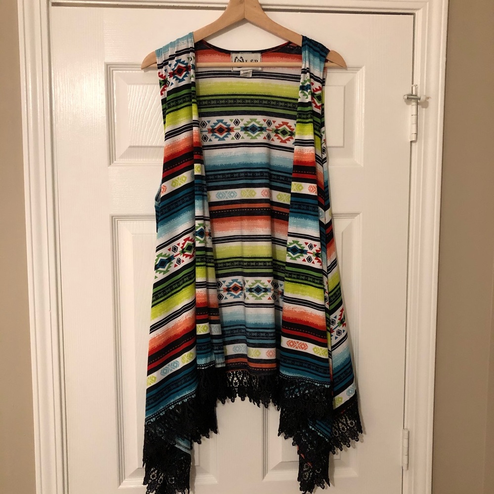 Western Style Cardigan vest